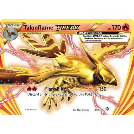 Talonflame BREAK 21/114 - XY Steam Siege Holofoil