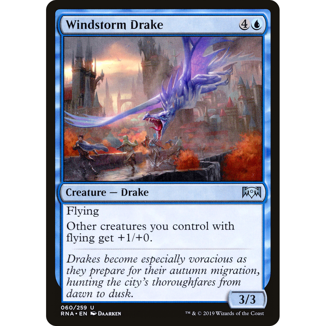 Windstorm Drake (RNA-060) - Ravnica Allegiance Foil