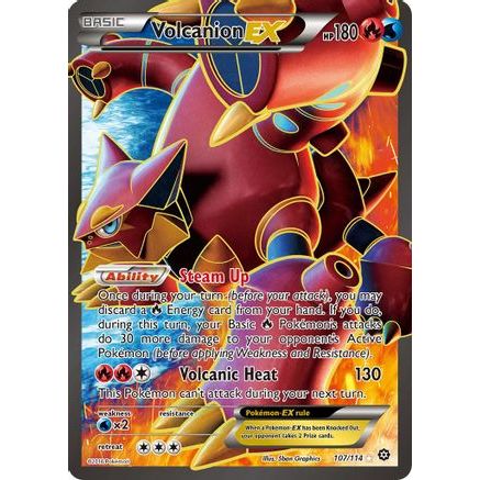 Volcanion EX (Full Art) 107/114 - XY Steam Siege Holofoil