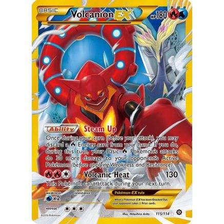Volcanion EX (Secret) 115/114 - XY Steam Siege Holofoil
