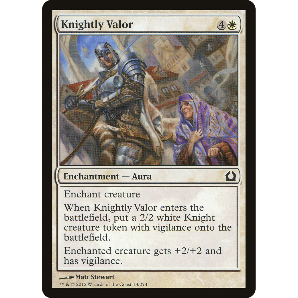 Knightly Valor (RTR-013) - Return to Ravnica