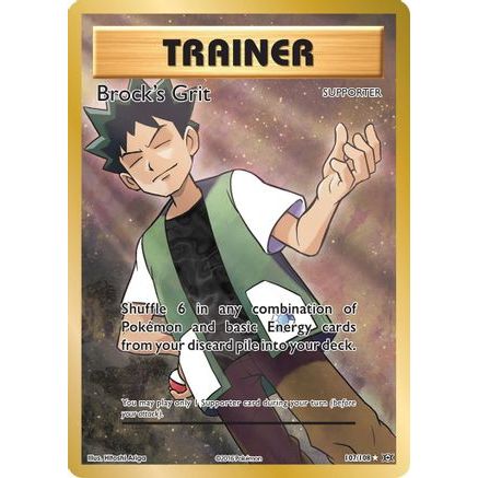 Brock's Grit (Full Art) 107/108 - XY Evolutions Holofoil