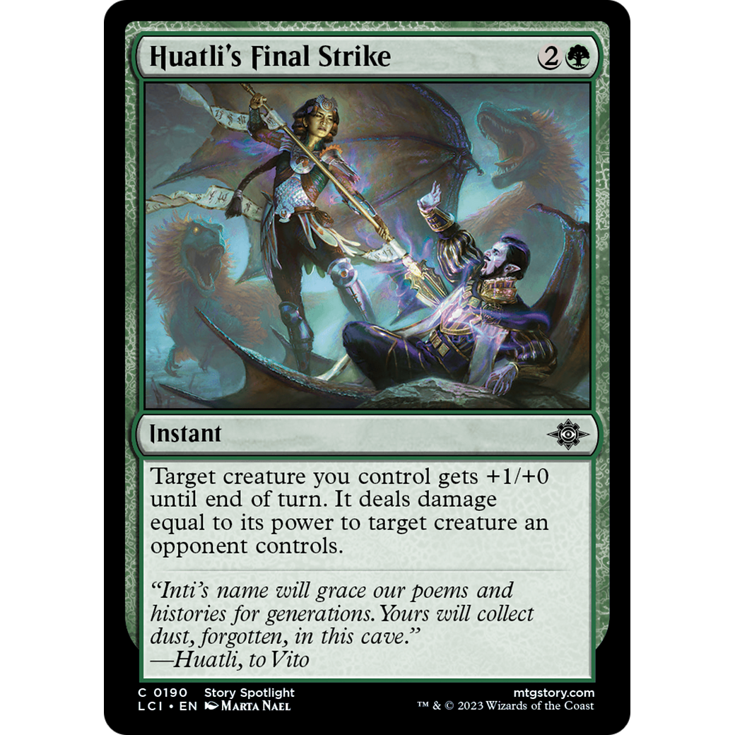 Huatli's Final Strike (LCI-190) - The Lost Caverns of Ixalan Foil