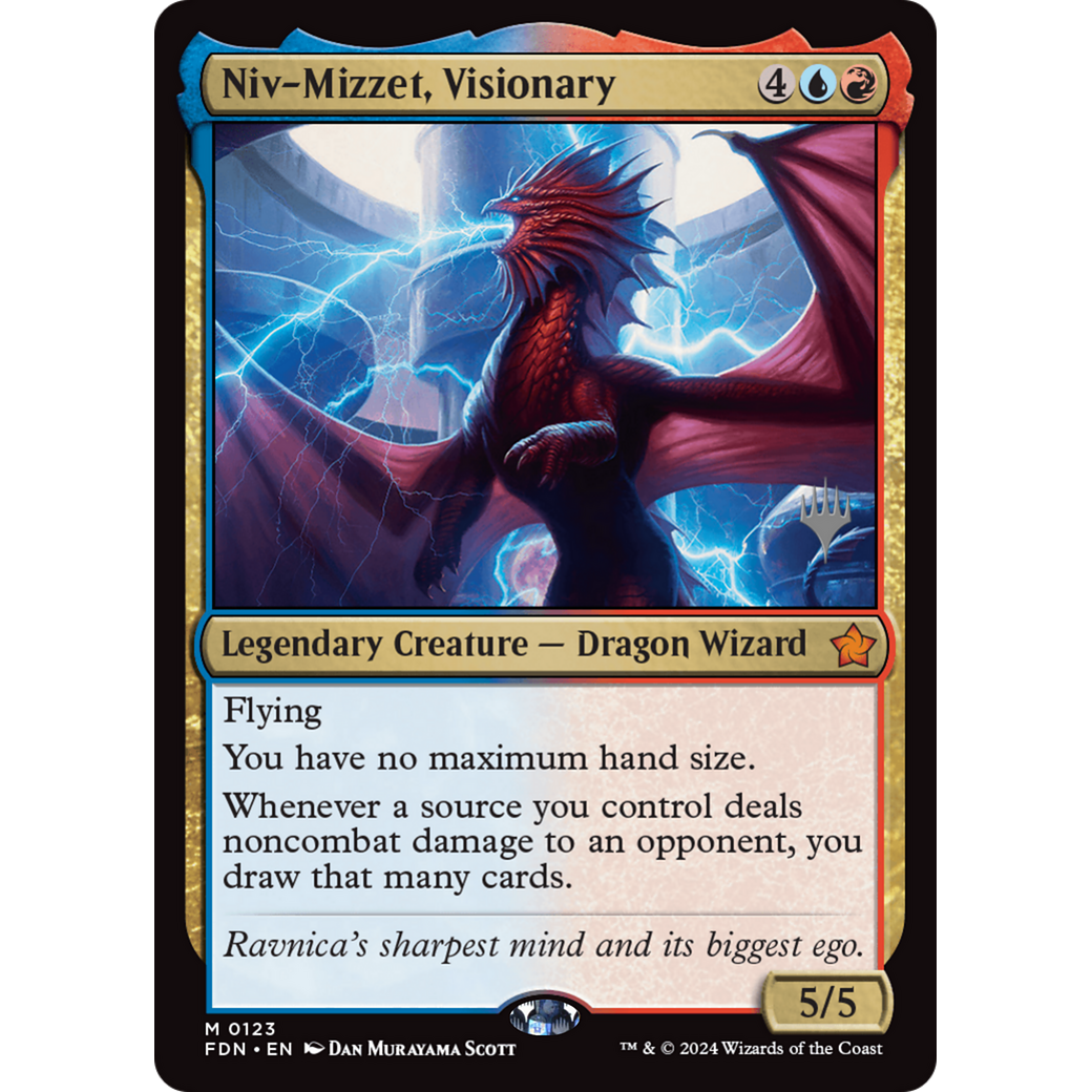 Niv-Mizzet, Visionary (PPDSK-123) - Foundations Promos Foil