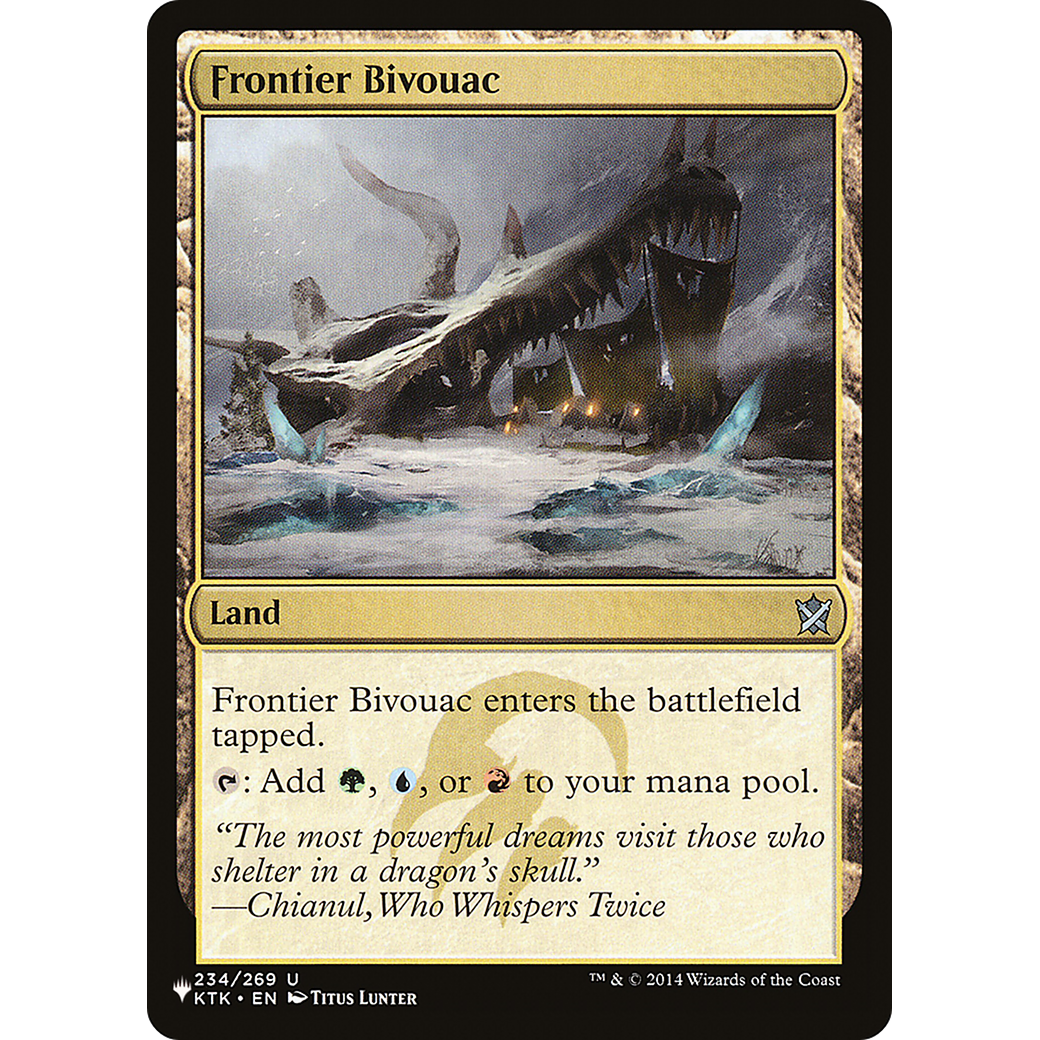 Frontier Bivouac (KTK) (LIST-234) - The List