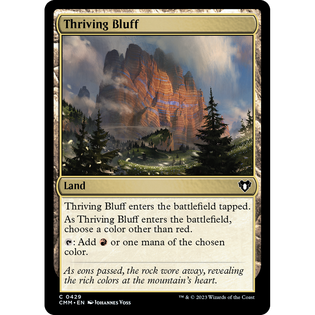 Thriving Bluff (CMM-429) - Commander Masters Foil