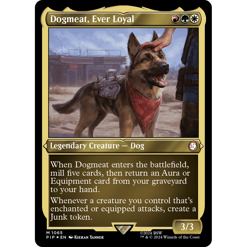 Dogmeat, Ever Loyal (PIP-1065) - Fallout Etched Foil