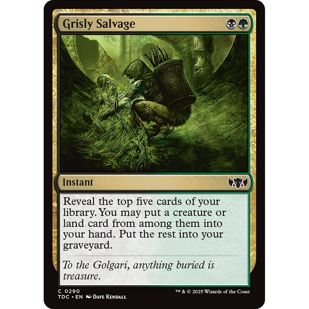 Grisly Salvage (TDC-290) - Commander: Tarkir: Dragonstorm