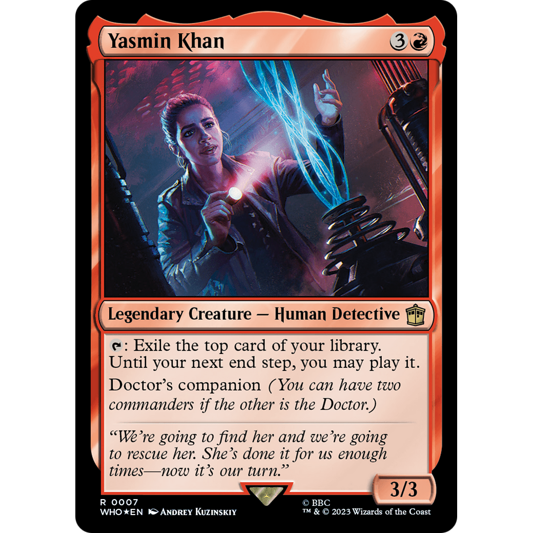 Yasmin Khan (WHO-007) - Doctor Who Foil