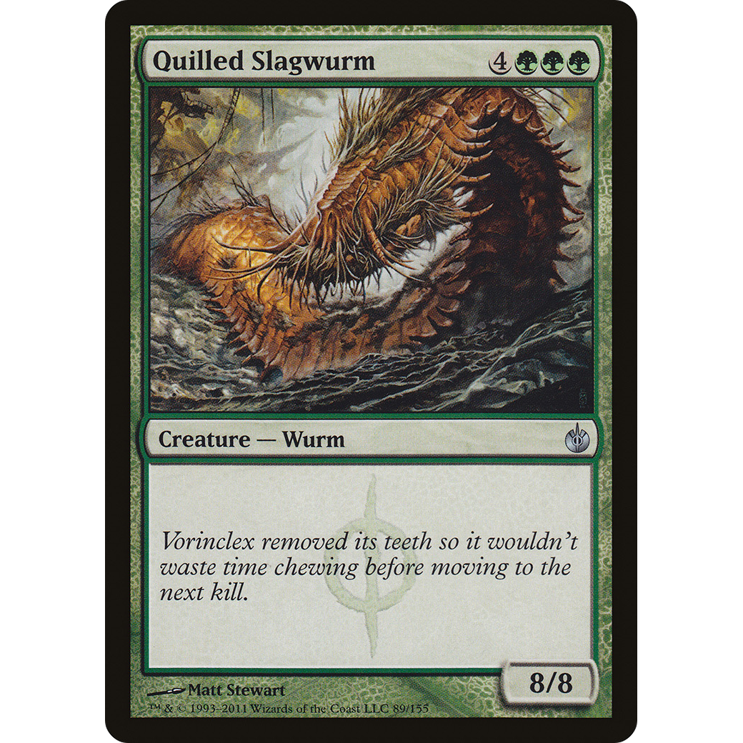 Quilled Slagwurm (MBS-089) - Mirrodin Besieged Foil