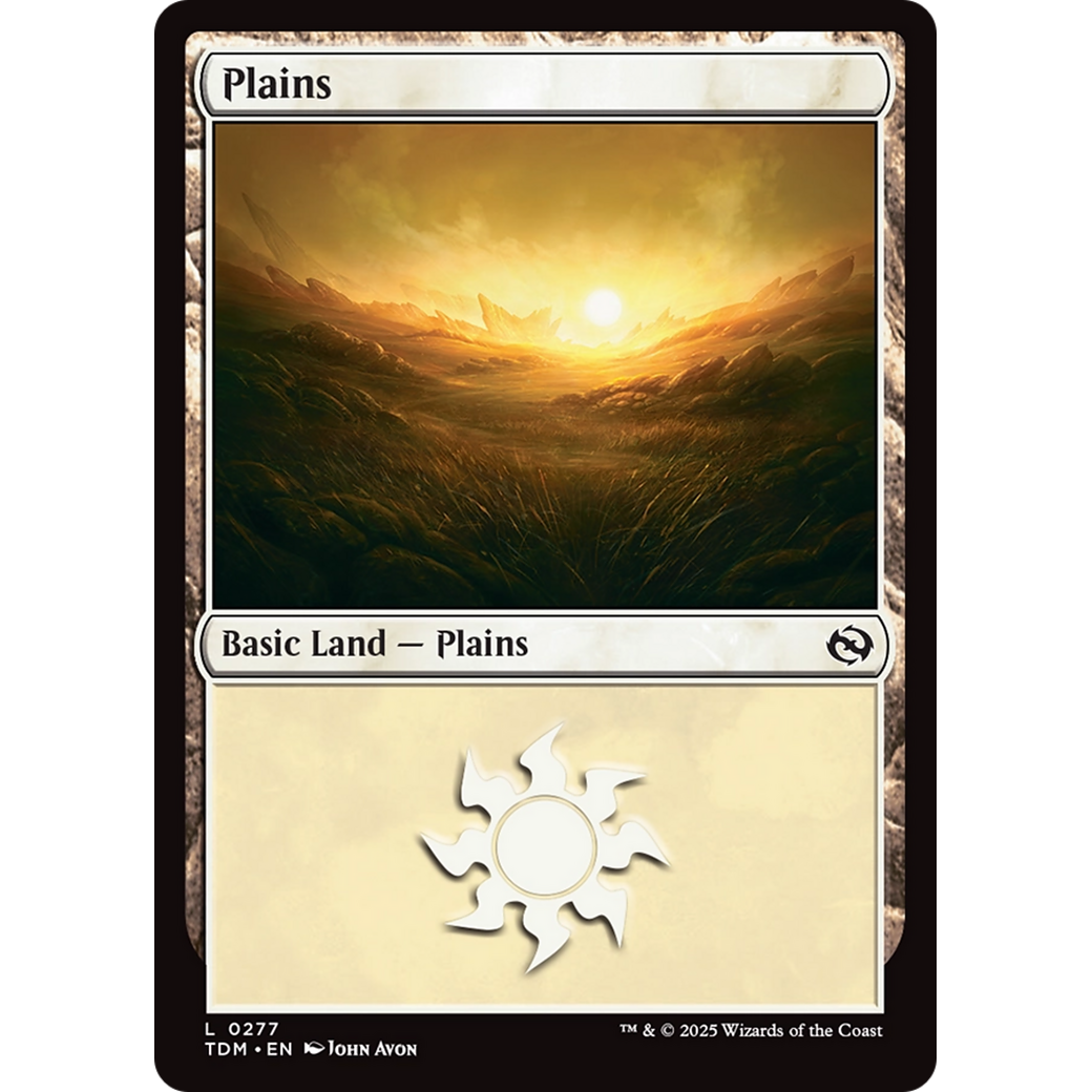 Plains (TDM-277) - Tarkir: Dragonstorm Foil