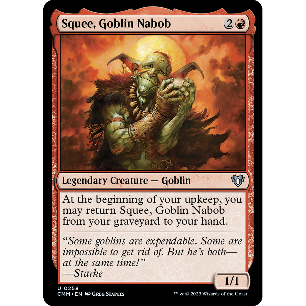 Squee, Goblin Nabob (CMM-258) - Commander Masters