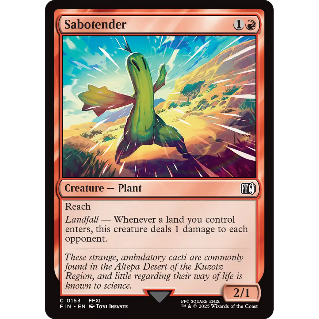Sabotender (FIN-153) - FINAL FANTASY Foil