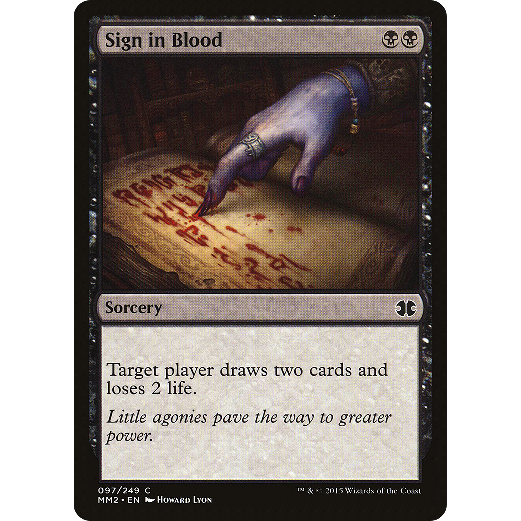 Sign in Blood (MM2-097) - Modern Masters 2015