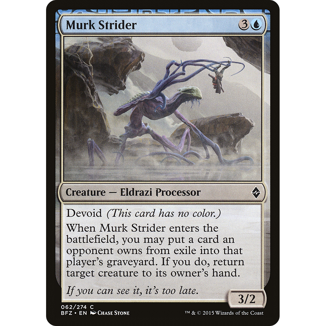 Murk Strider (BFZ-062) - Battle for Zendikar: (devoid)