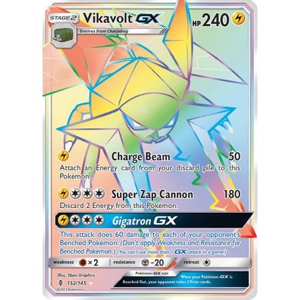Vikavolt GX (Secret) 152/145 - SM Guardians Rising Holofoil