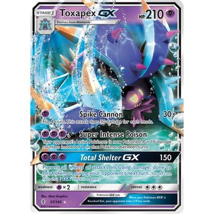Toxapex GX 57/145 - SM Guardians Rising Holofoil