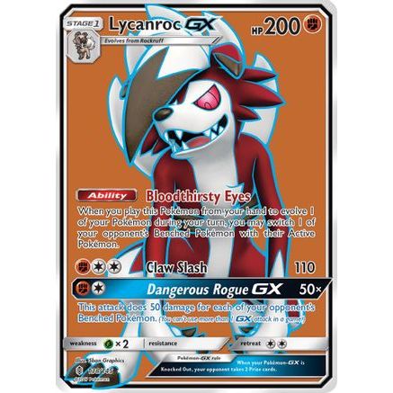 Lycanroc GX (Full Art) 138/145 - SM Guardians Rising Holofoil