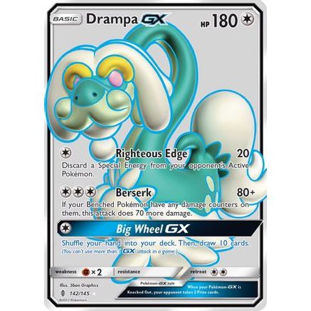Drampa GX (Full Art) 142/145 - SM Guardians Rising Holofoil
