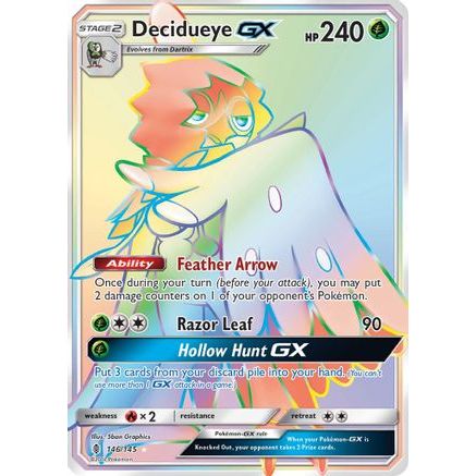 Decidueye GX (Secret) 146/145 - SM Guardians Rising Holofoil