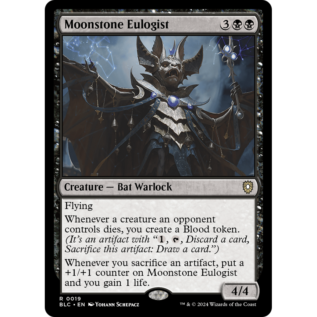 Moonstone Eulogist (BLC-019) - Bloomburrow Commander
