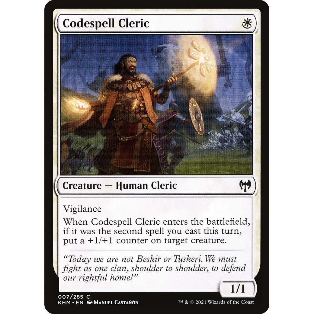 Codespell Cleric (KHM-007) - Kaldheim