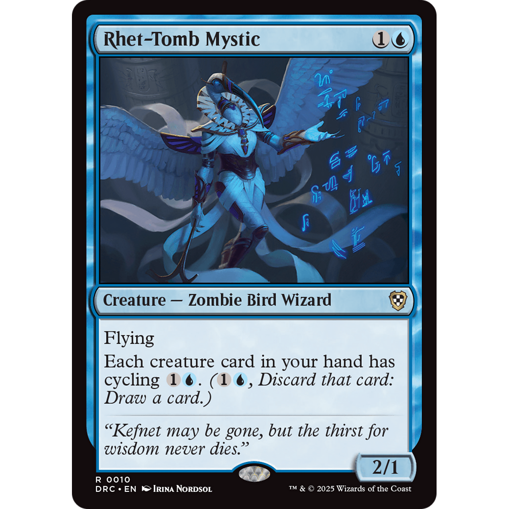 Rhet-Tomb Mystic (DRC-010) - Commander: Aetherdrift
