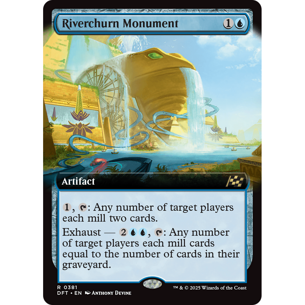 Riverchurn Monument (DFT-381) - Aetherdrift: (Extended Art) Foil