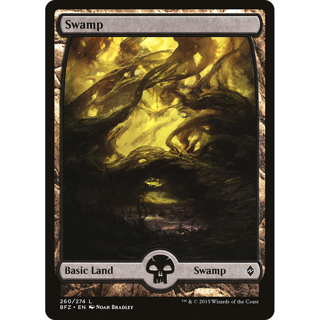 Swamp (260) - Full Art (BFZ-260) - Battle for Zendikar