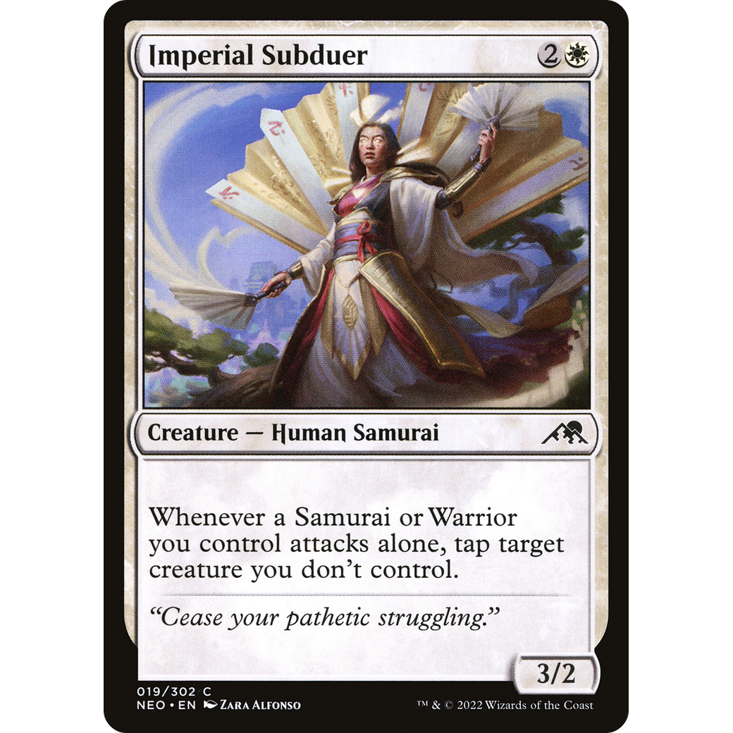 Imperial Subduer (NEO-019) - Kamigawa: Neon Dynasty Foil