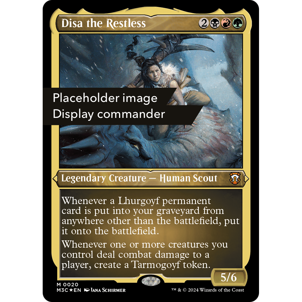 Disa the Restless (Display Commander) (Ripple Foil) - Thick Stock (M3C-148) - Modern Horizons 3 Commander