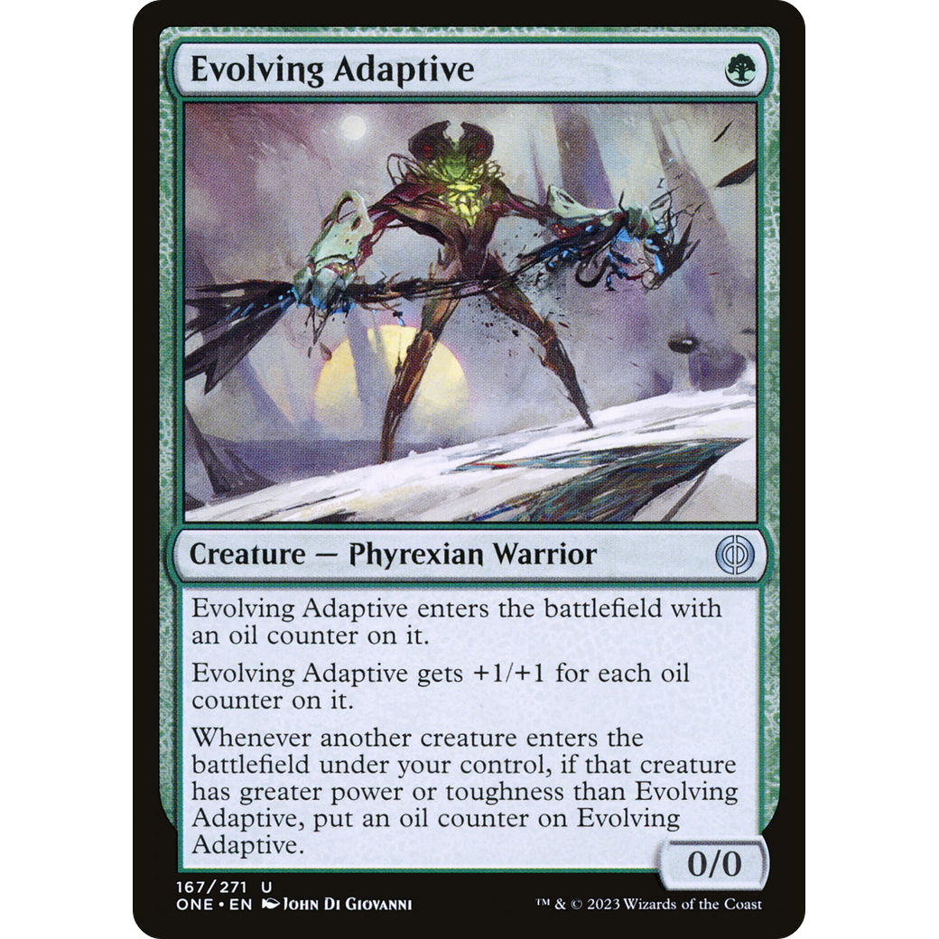 Evolving Adaptive (ONE-167) - Phyrexia: All Will Be One Foil