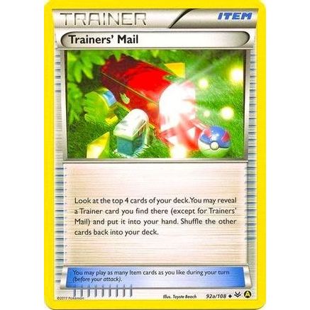 Trainers' Mail - 92a/108 (Non-Holo) 92a/108 - Alternate Art Promos