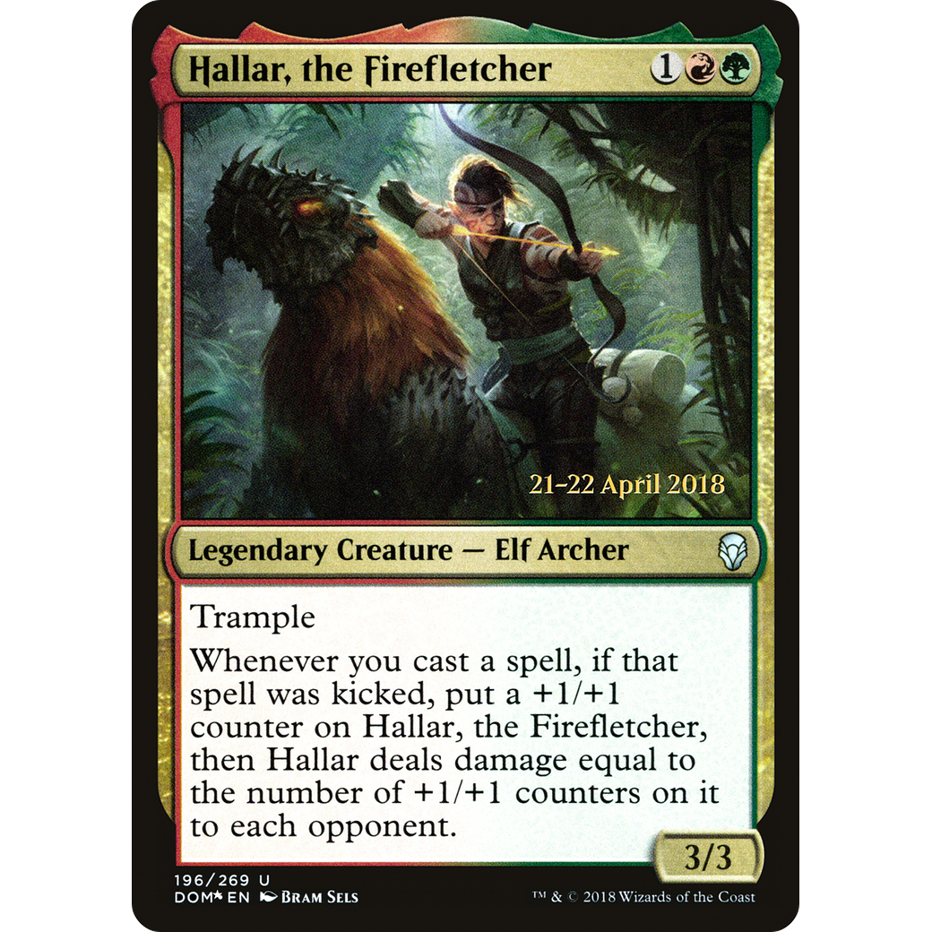 Hallar, the Firefletcher (PRE-196) - Dominaria Promos Foil