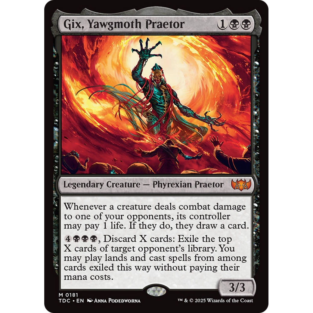 Gix, Yawgmoth Praetor (TDC-181) - Commander: Tarkir: Dragonstorm