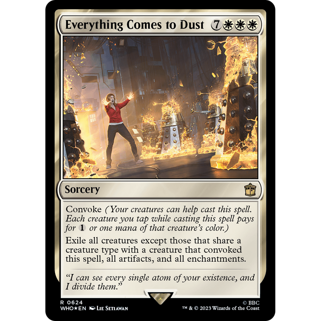 Everything Comes to Dust (Surge Foil) (WHO-624) - Doctor Who Foil