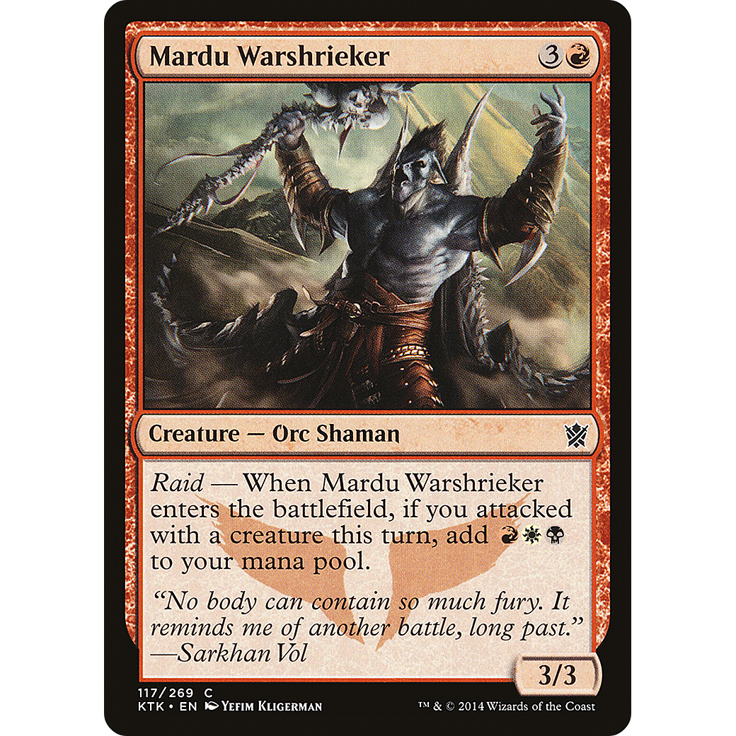 Mardu Warshrieker (KTK-117) - Khans of Tarkir