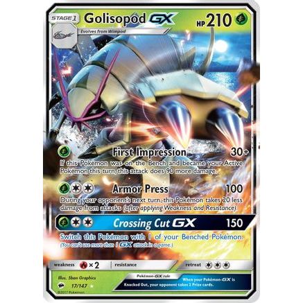 Golisopod GX 17/147 - SM Burning Shadows Holofoil