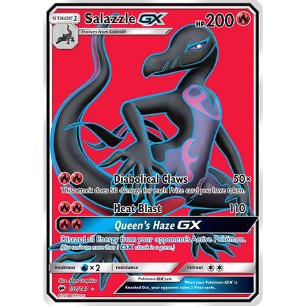 Salazzle GX (Full Art) 132/147 - SM Burning Shadows Holofoil