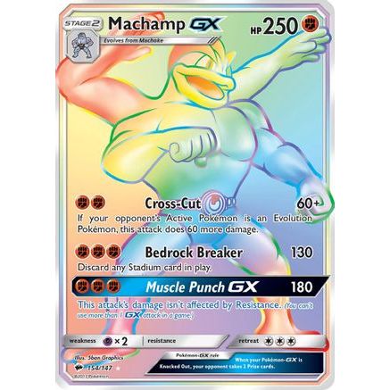 Machamp GX (Secret) 154/147 - SM Burning Shadows Holofoil