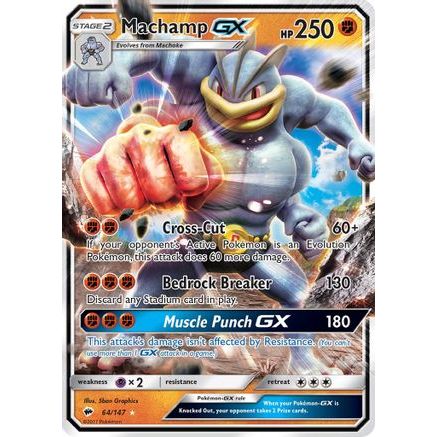 Machamp GX 64/147 - SM Burning Shadows Holofoil