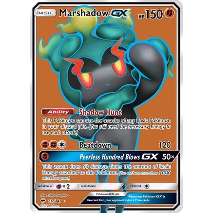 Marshadow GX (Full Art) 137/147 - SM Burning Shadows Holofoil