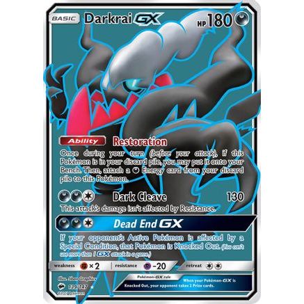 Darkrai GX (Full Art) 139/147 - SM Burning Shadows Holofoil