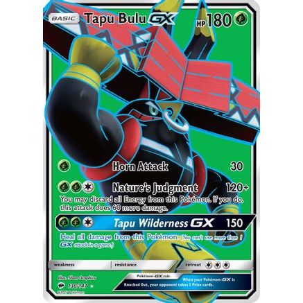 Tapu Bulu GX (Full Art) 130/147 - SM Burning Shadows Holofoil