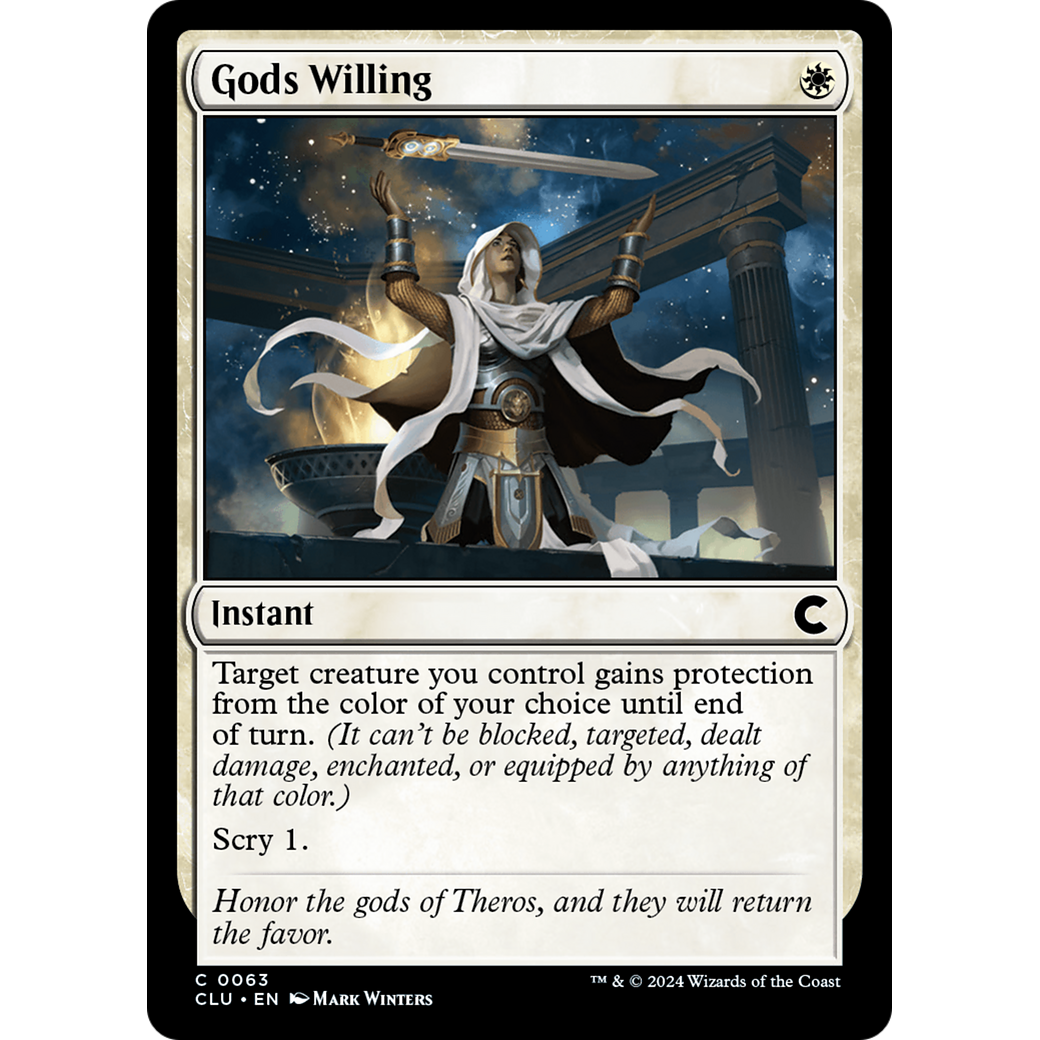 Gods Willing (CLU-063) - Ravnica: Clue Edition