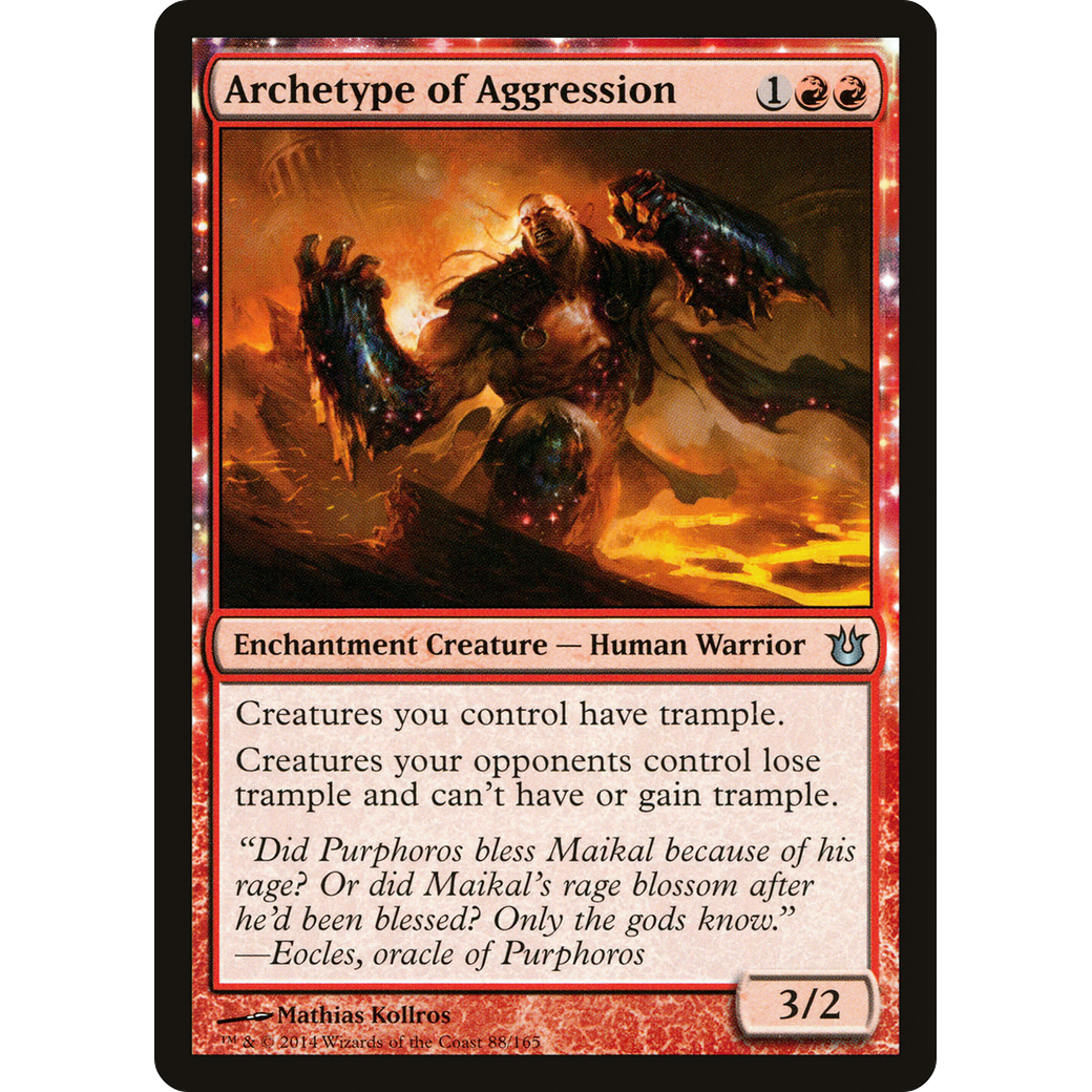 Archetype of Aggression (BNG-088) - Born of the Gods: (enchantment)