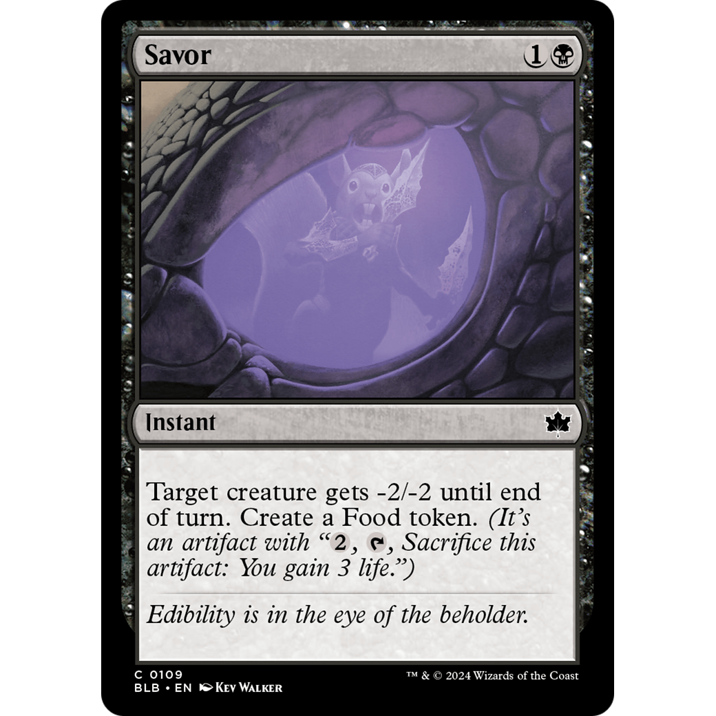 Savor (BLB-109) - Bloomburrow Foil