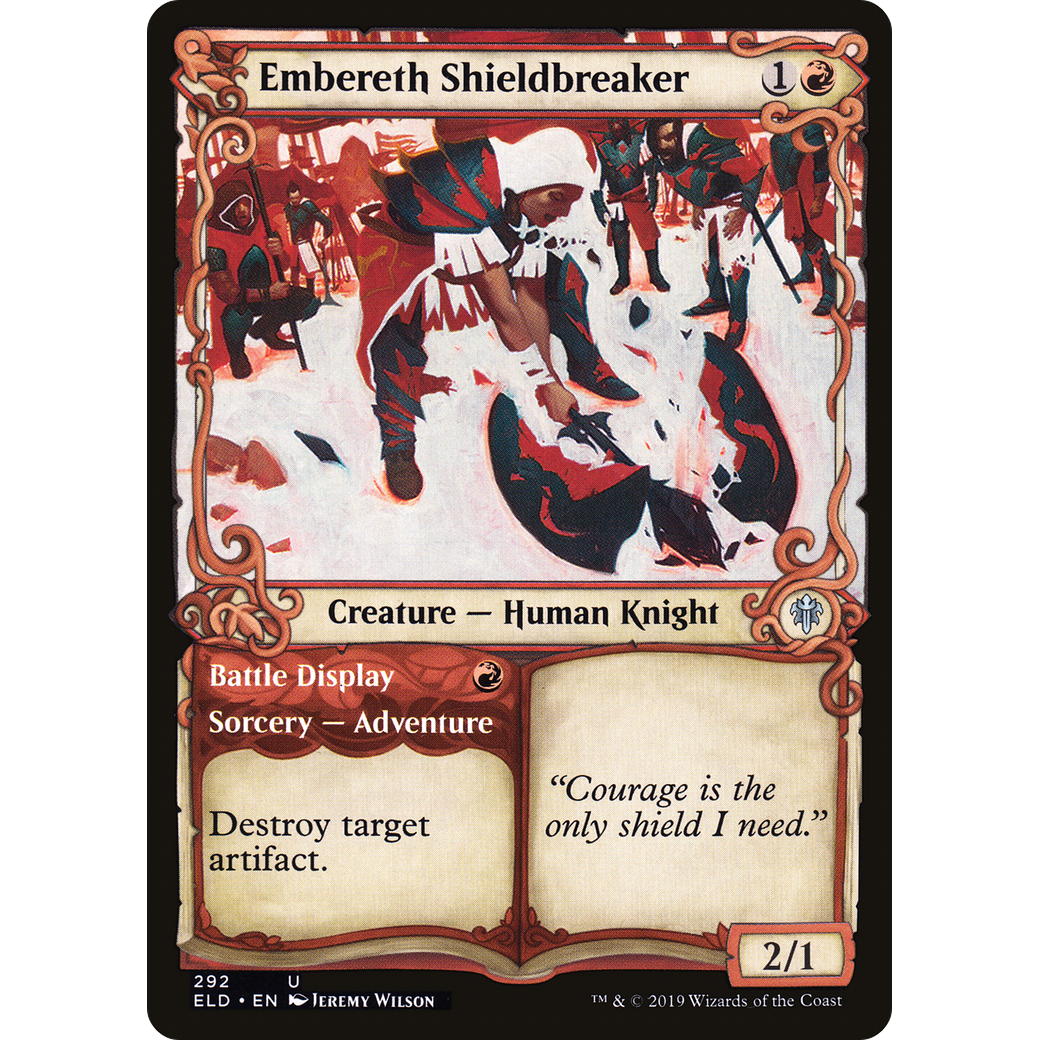 Embereth Shieldbreaker (Showcase) (ELD-292) - Throne of Eldraine: (Showcase) Foil