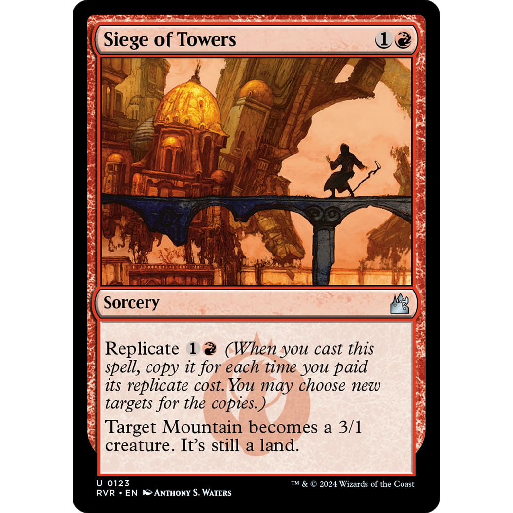 Siege of Towers (RVR-123) - Ravnica Remastered Foil