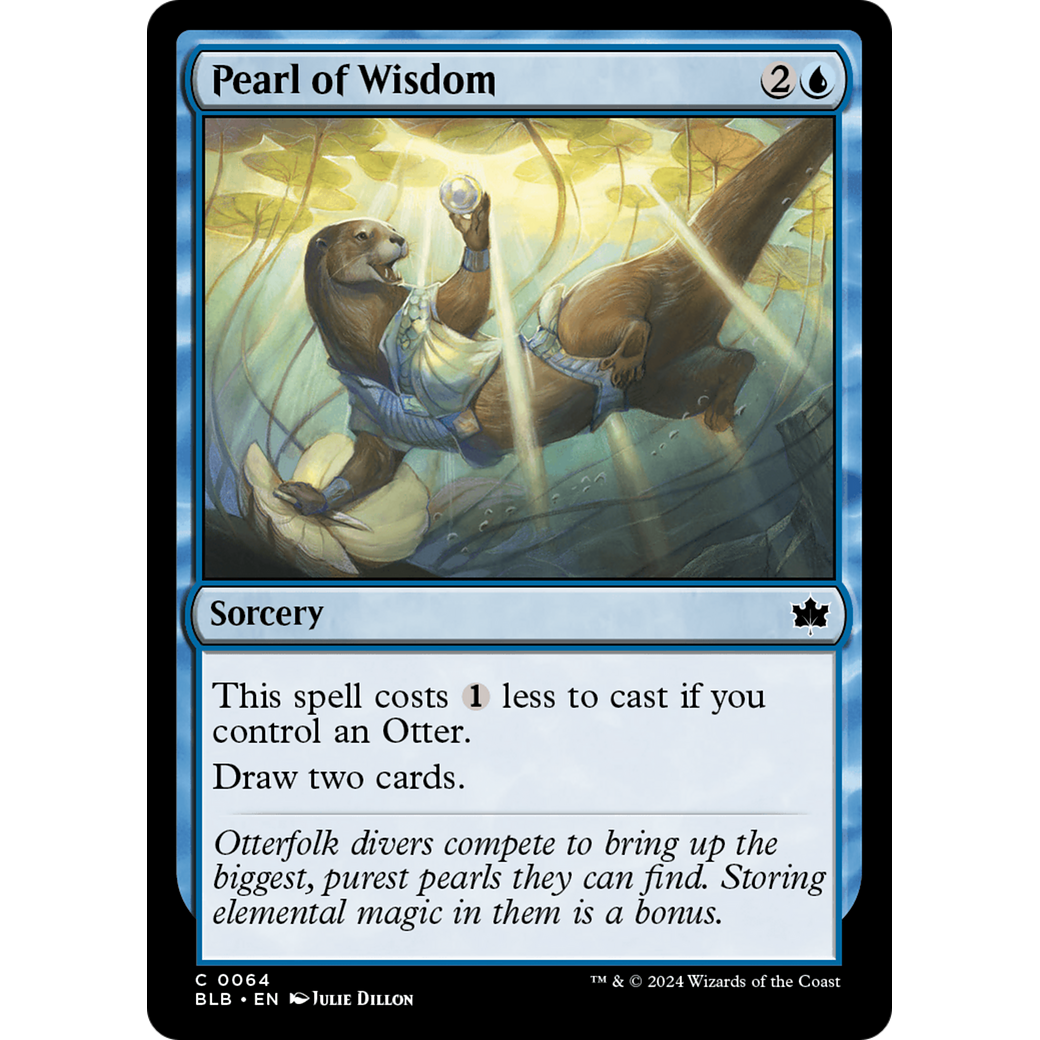 Pearl of Wisdom (BLB-064) - Bloomburrow Foil